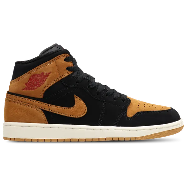 Jordan Aj1 Mid Zwart Leer, vergelijk prijzen bij 1 winkel