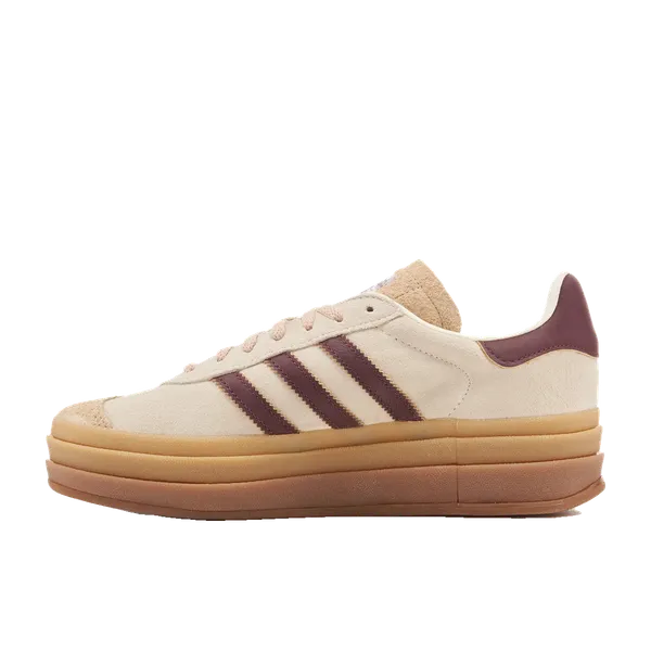 adidas Gazelle Bold Cream Wit Maroon, vergelijk prijzen bij 2 winkels