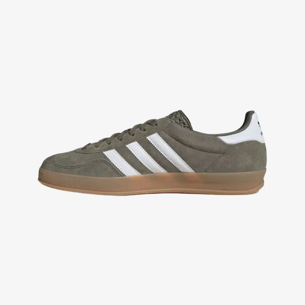 adidas Gazelle Indoor Olive Strata Cloud Wit Gum, vergelijk prijzen bij 2 winkels