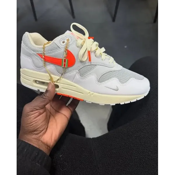 Nike Air Max 1 Patta Waves White Hyper Crimson, foto 3 van 3