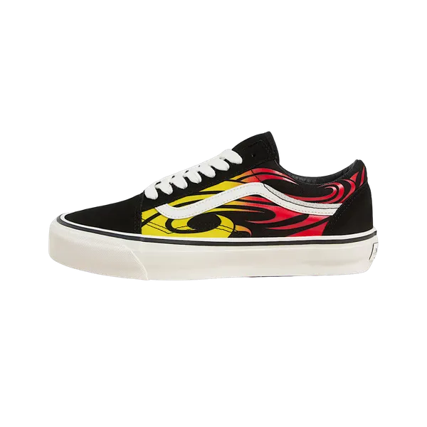Vans Old Skool 36 LX Warped Tour Black Flame Black Orange Red, vergelijk prijzen bij 1 winkel