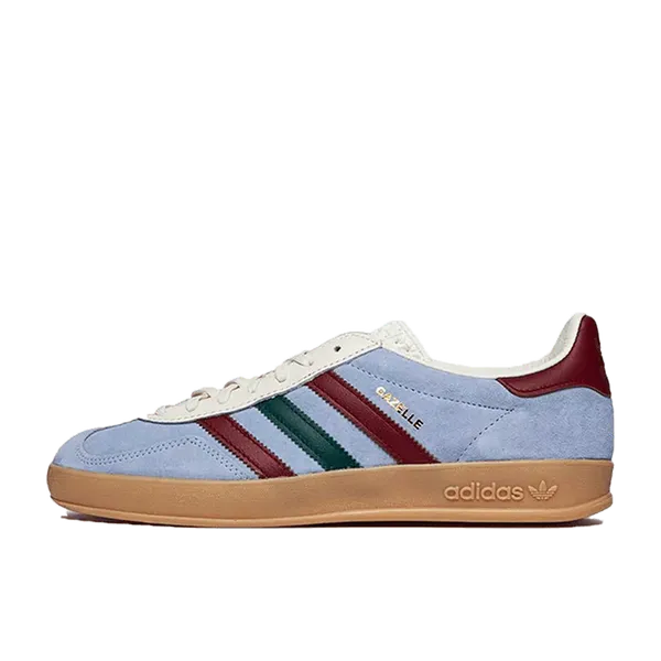 adidas Gazelle Indoor Blue Dawn Collegiate Burgundy, vergelijk prijzen bij 2 winkels