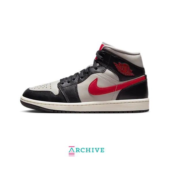 Air Jordan 1 Mid Black College Grey Gym Red (Archive), vergelijk prijzen bij 1 winkel
