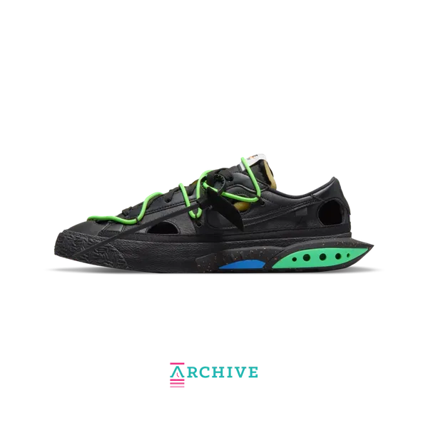 Nike X Off-White Nike Blazer Low Off-white Black Electro Green (2022) (Archief), vergelijk prijzen bij 1 winkel