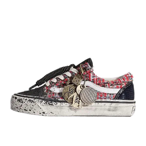 Vans Premium Old Skool Charms Red Black, vergelijk prijzen bij 1 winkel