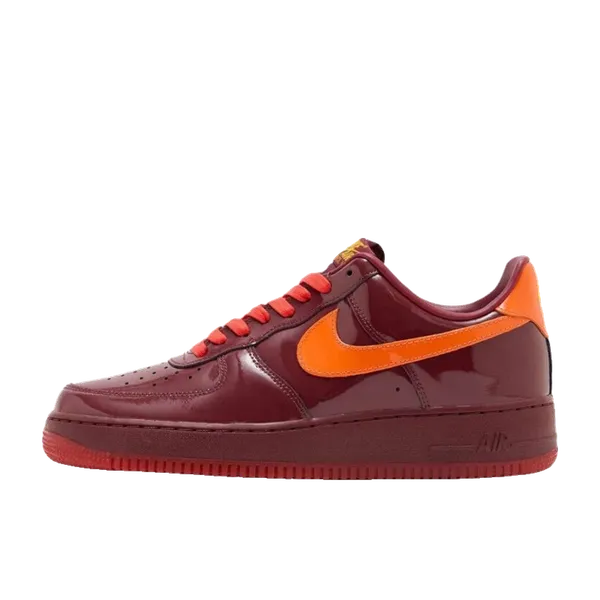 Nike Air Force 1 Low Patent Leather Dark Team Red Safety Orange, vergelijk prijzen bij 1 winkel