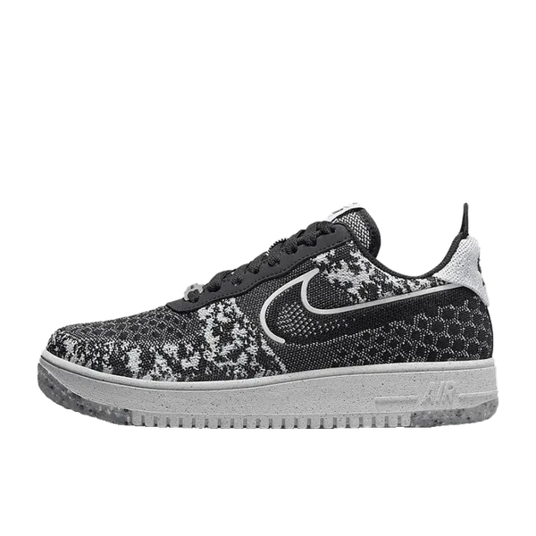 Nike Air Force 1 Low Crater Flyknit Black White Melange, vergelijk prijzen bij 1 winkel