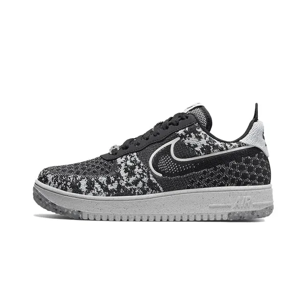 Nike Air Force 1 Low Crater Flyknit Black White Melange, foto 2 van 2