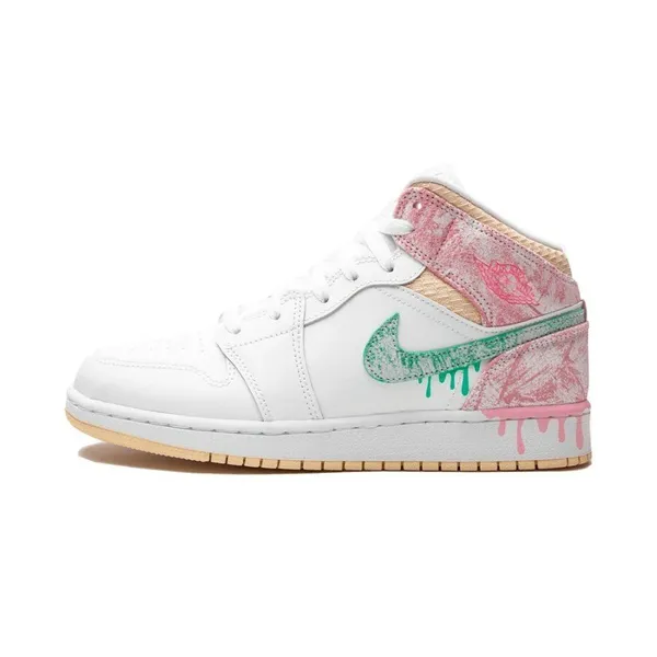 Jordan 1 Mid Paint Drip (GS), vergelijk prijzen bij 2 winkels