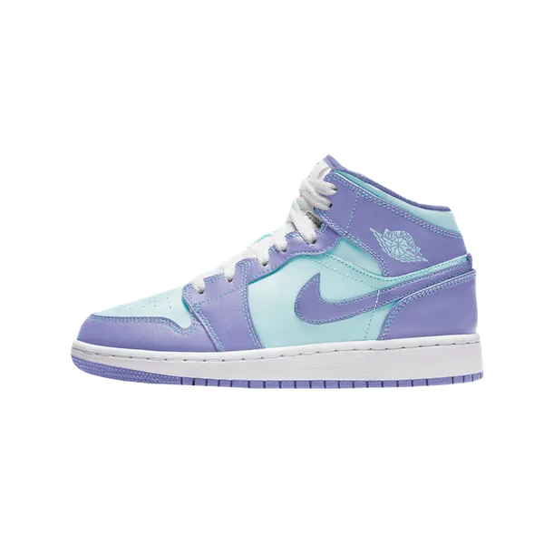 Jordan 1 Mid Purple Aqua (GS), vergelijk prijzen bij 2 winkels