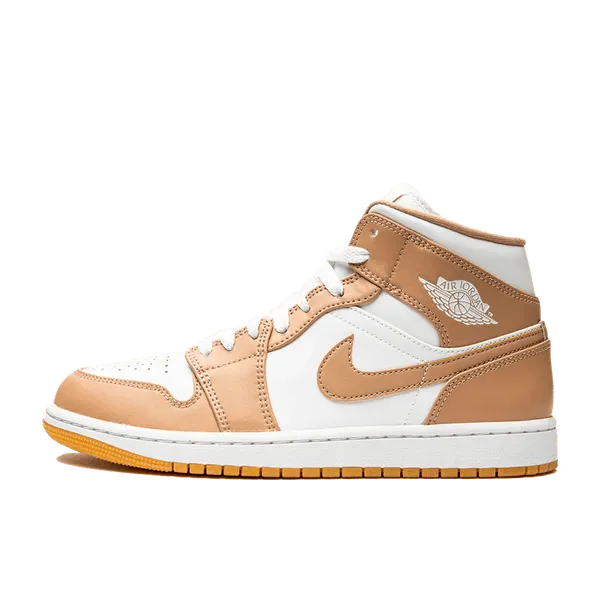 Jordan 1 Mid Hemp Tan White, vergelijk prijzen bij 2 winkels