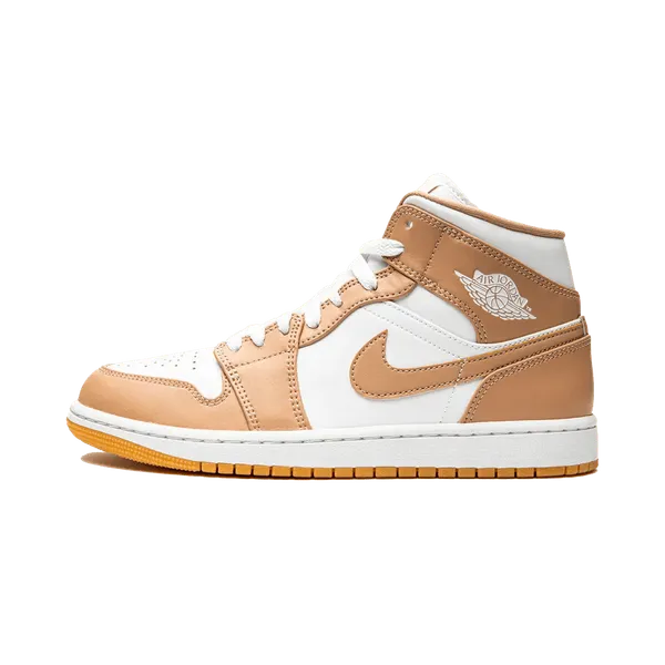 Jordan 1 Mid Hemp Tan White, foto 2 van 2