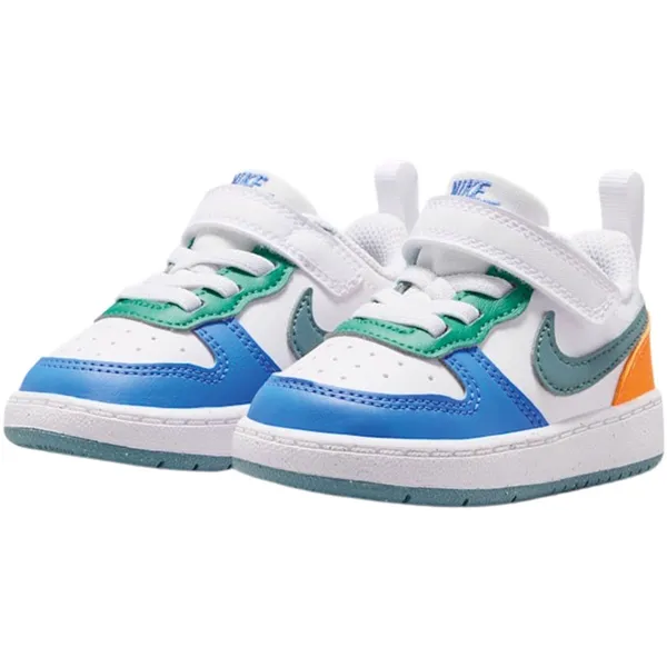 Nike Court Borough Low Recraft (TD) Wit-Blauw-Groen-Oranje-Grijs, vergelijk prijzen bij 1 winkel