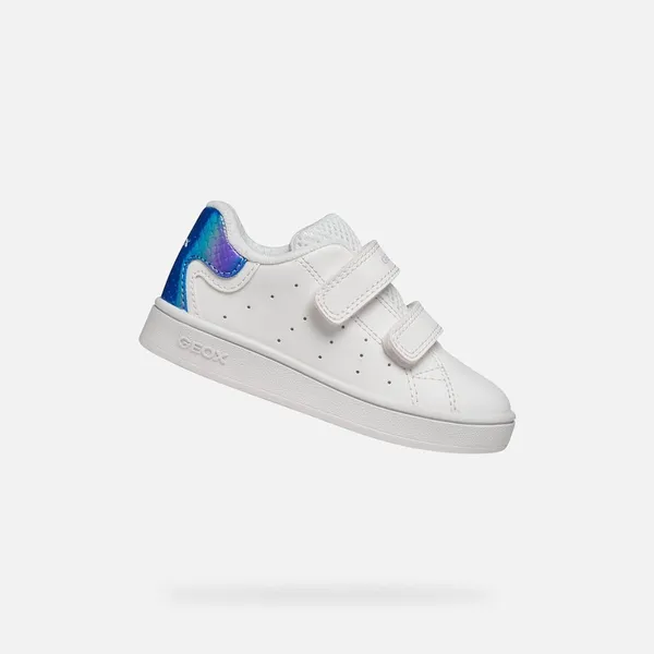 Geox Eclyper Peutermeisjes Wit/Blauw, vergelijk prijzen bij 1 winkel