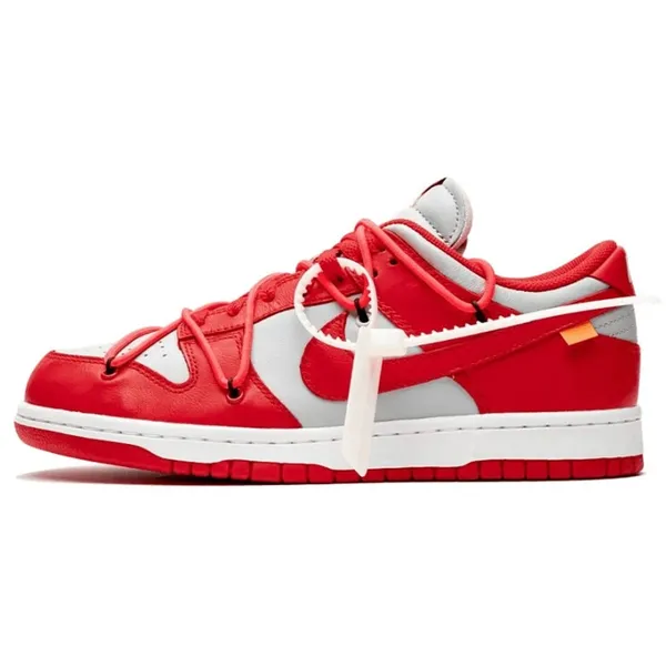 Nike Dunk Low Off-white University Red, vergelijk prijzen bij 1 winkel