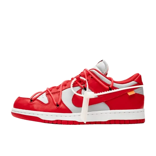 Nike Dunk Low Off-white University Red, vergelijk prijzen bij 1 winkel