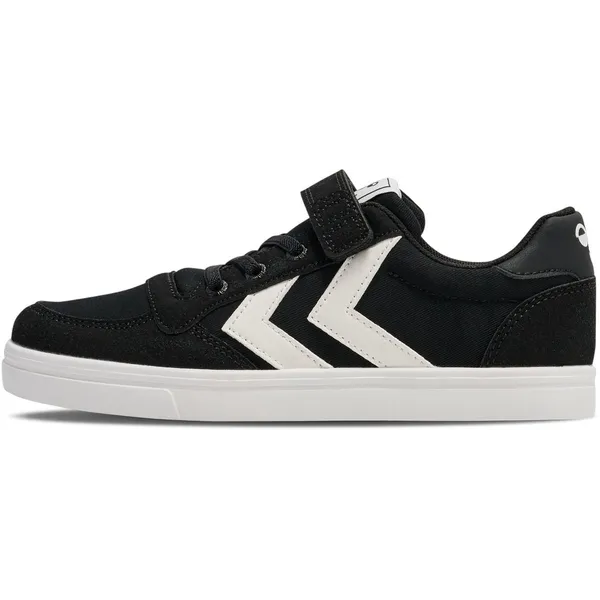 Hummel Slimmer Stadil Low Jr BLACK2 (Zwart), vergelijk prijzen bij 1 winkel