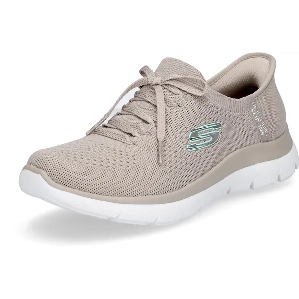 Skechers Summits New Taupe Knit/Mint Trim, vergelijk prijzen bij 1 winkel