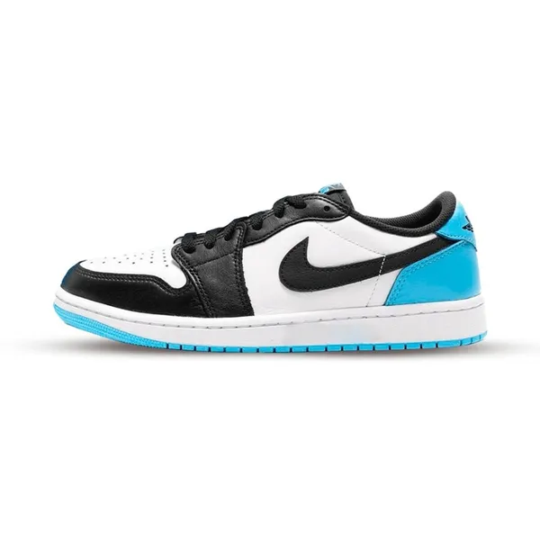Jordan 1 Retro Low OG Black Dark Powder Blue, vergelijk prijzen bij 1 winkel