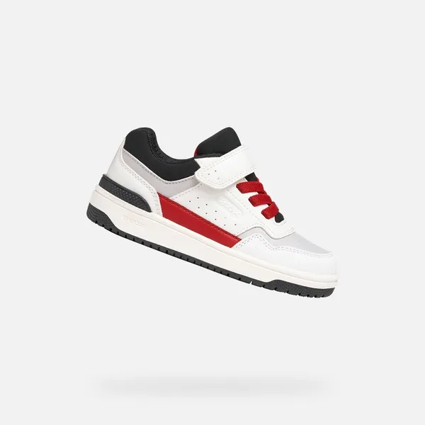 Geox Washiba H Wit/Rood Kids, vergelijk prijzen bij 1 winkel