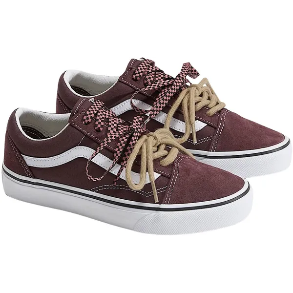 Vans Old Skool Donkerrood/Wit, vergelijk prijzen bij 1 winkel