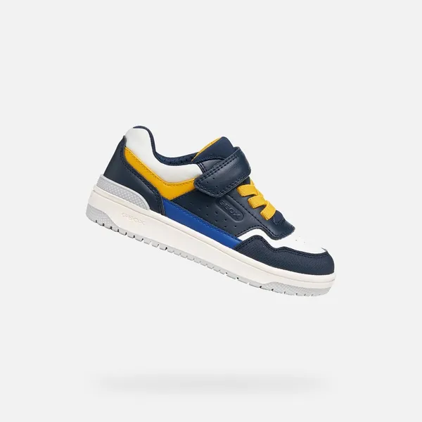 Geox Washiba H Blauw/Marine/Geel Kids, vergelijk prijzen bij 1 winkel