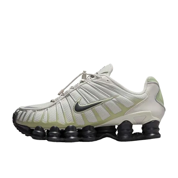 Nike Shox TL Light Bone/Olive Aura/Metallic Silver/Off Zwart/Wit/Groen, vergelijk prijzen bij 1 winkel