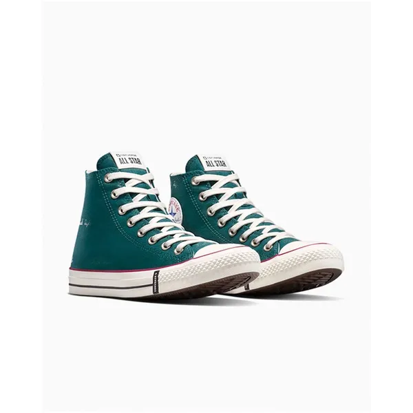 Converse Chuck Taylor All Star Hi Darkly Jaded/Egret/Garnet Groenblauw Wit/Rood, vergelijk prijzen bij 1 winkel