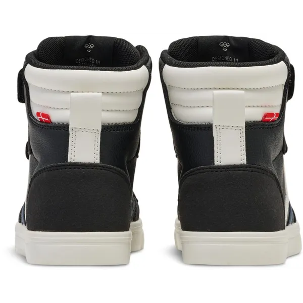 Hummel High Slimmer Stadil Leather High Jr Zwart/Blauw Kids, vergelijk prijzen bij 1 winkel