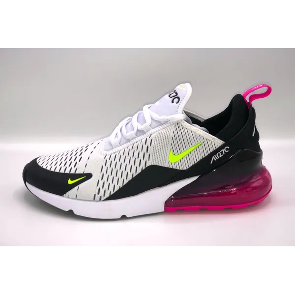 Nike Air Max 270 White/Volt-Black-Laser Fuchsia Wit/Geel/Zwart/Roze, vergelijk prijzen bij 1 winkel
