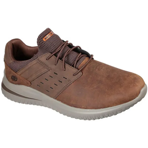 Skechers Goga Mat Arch Cuir/Synthétique Bruin Foncé, vergelijk prijzen bij 1 winkel