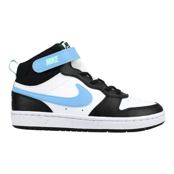 Nike Court Borough Mid 2 Wit/Blauw/Groen Little Kids, vergelijk prijzen bij 1 winkel