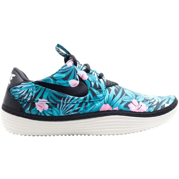 Nike Solarsoft Moccasin SP Black/Black-Desert Sand Zwart/Beige (Bloemenprint), vergelijk prijzen bij 1 winkel