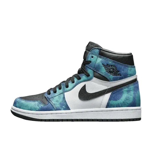 Jordan 1 Retro High Tie Dye White/Black-Aurora Green, vergelijk prijzen bij 1 winkel