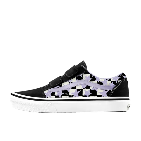 Vans Old Skool V Starry Check Soft Purple (Zwart), vergelijk prijzen bij 1 winkel