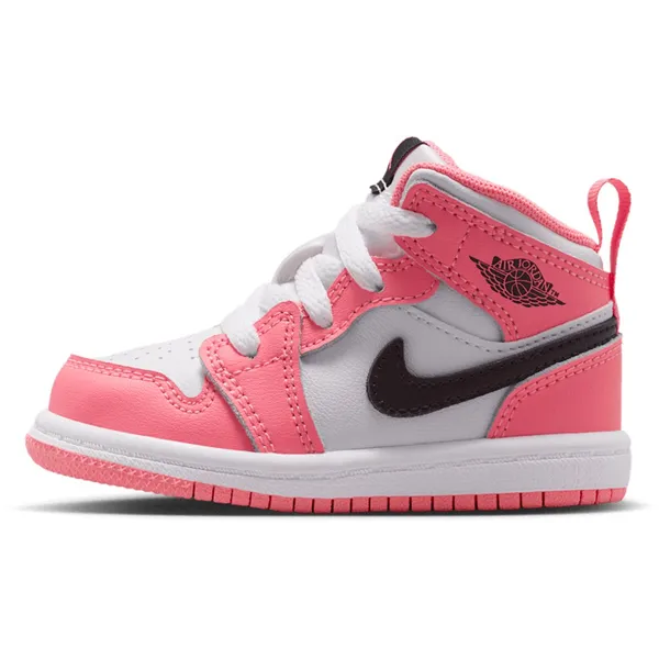 Air Jordan 1 Mid Pink Gaze/Wit/Zwart Roze/Wit Kids, vergelijk prijzen bij 1 winkel