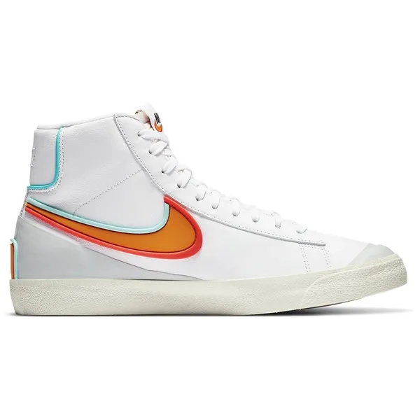Nike Blazer Mid '77 Infinite Wit/Aurora Green/Bright Crimson/Kumquat Wit/Groen, vergelijk prijzen bij 1 winkel