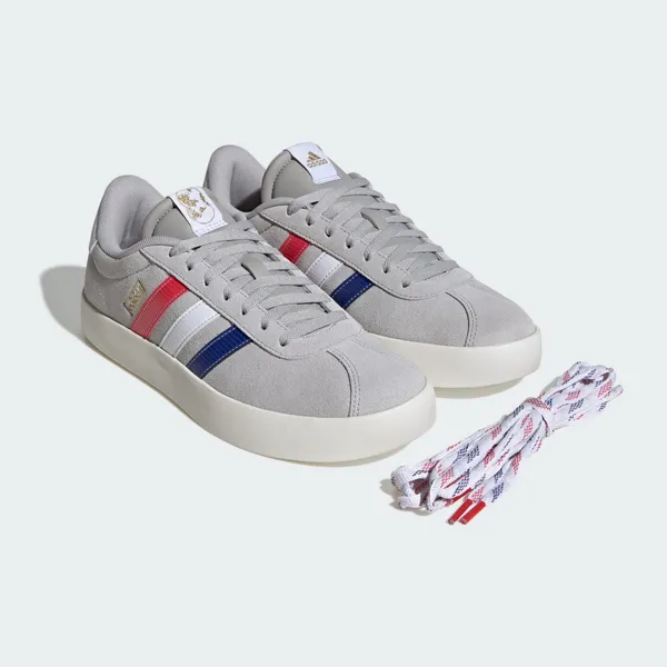 adidas VL Court 3.0 Grey Two Mystery Ink Pure Ruby, foto 2 van 4