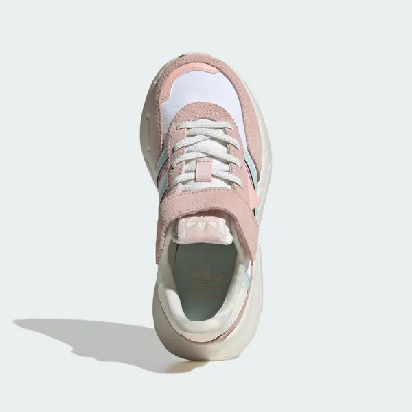adidas Retropy F2 Core White/Halo Mint/Sandy Pink Kids, foto 2 van 4