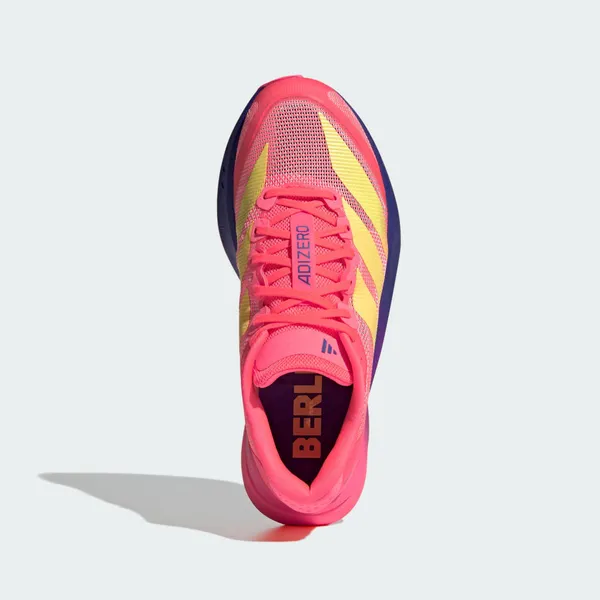 adidas Adizero Boston 13 Solar Turbo/Frozen Lemon/Dual Indigo (Geel), foto 2 van 4