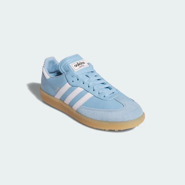 adidas Samba Spikeless Golfschoenen Clear Blue/Cloud White/Gum, foto 4 van 4