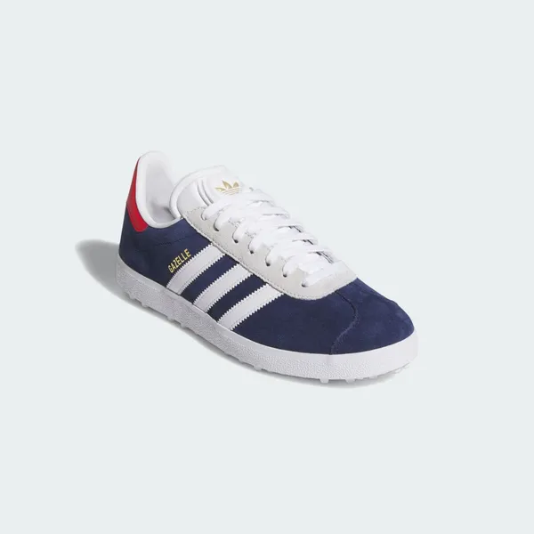 adidas Gazelle Spikeless Golfschoenen Dark Blue/Cloud White/Pure Ruby, foto 4 van 4