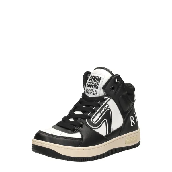Replay Epic JR Mid Boy 4 0008 Zwart/Wit, foto 2 van 4