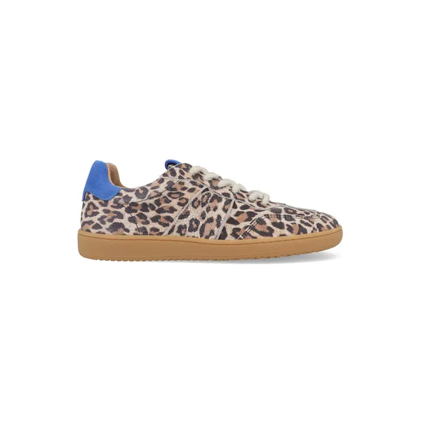Dwrs Poona Leopard 01-8320 Beige/Blauw, vergelijk prijzen bij 1 winkel