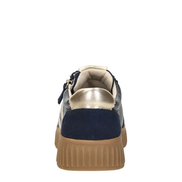 Tamaris Wide Fit Lage Sneakers Blauw, foto 3 van 4