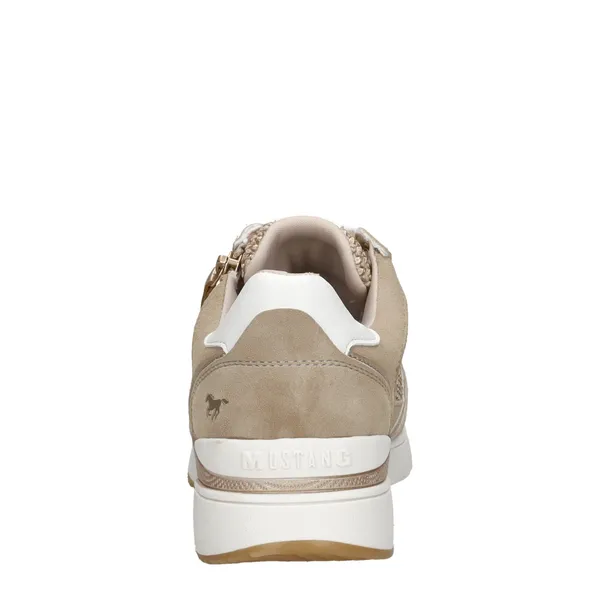 Mustang Lage Sneakers Beige, foto 3 van 4