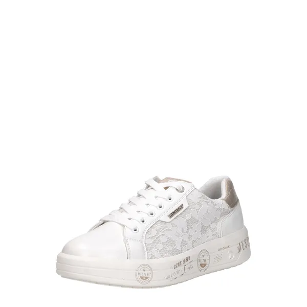 Mustang Lage Sneakers Wit, foto 2 van 4