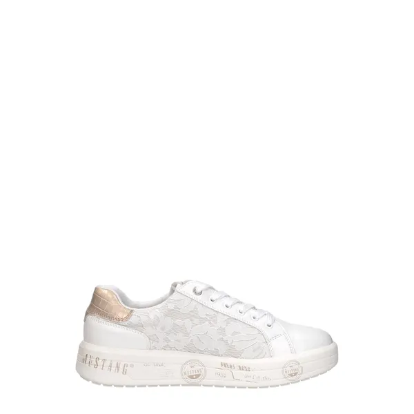 Mustang Lage Sneakers Wit, foto 4 van 4