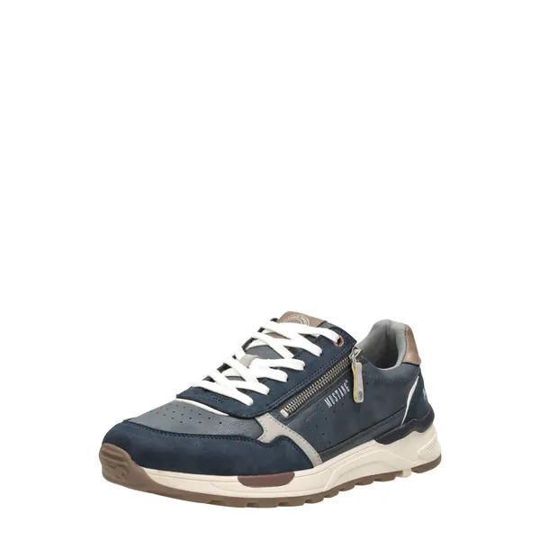 Mustang Lage Sneakers Blauw, foto 2 van 4