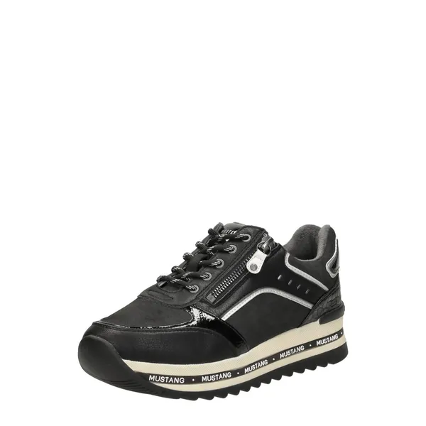 Mustang Lage Sneakers Zwart, foto 2 van 4